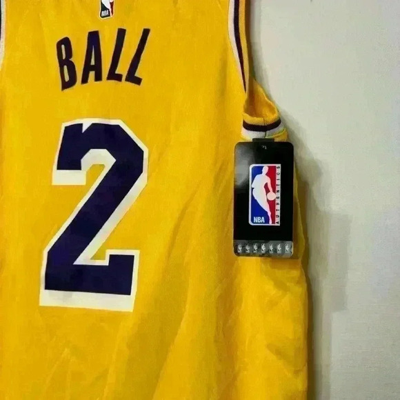 Lonzo Ball Los Angeles Lakers Nike Swingman Jersey – Icon Edition – Gold - Picture 4 of 4